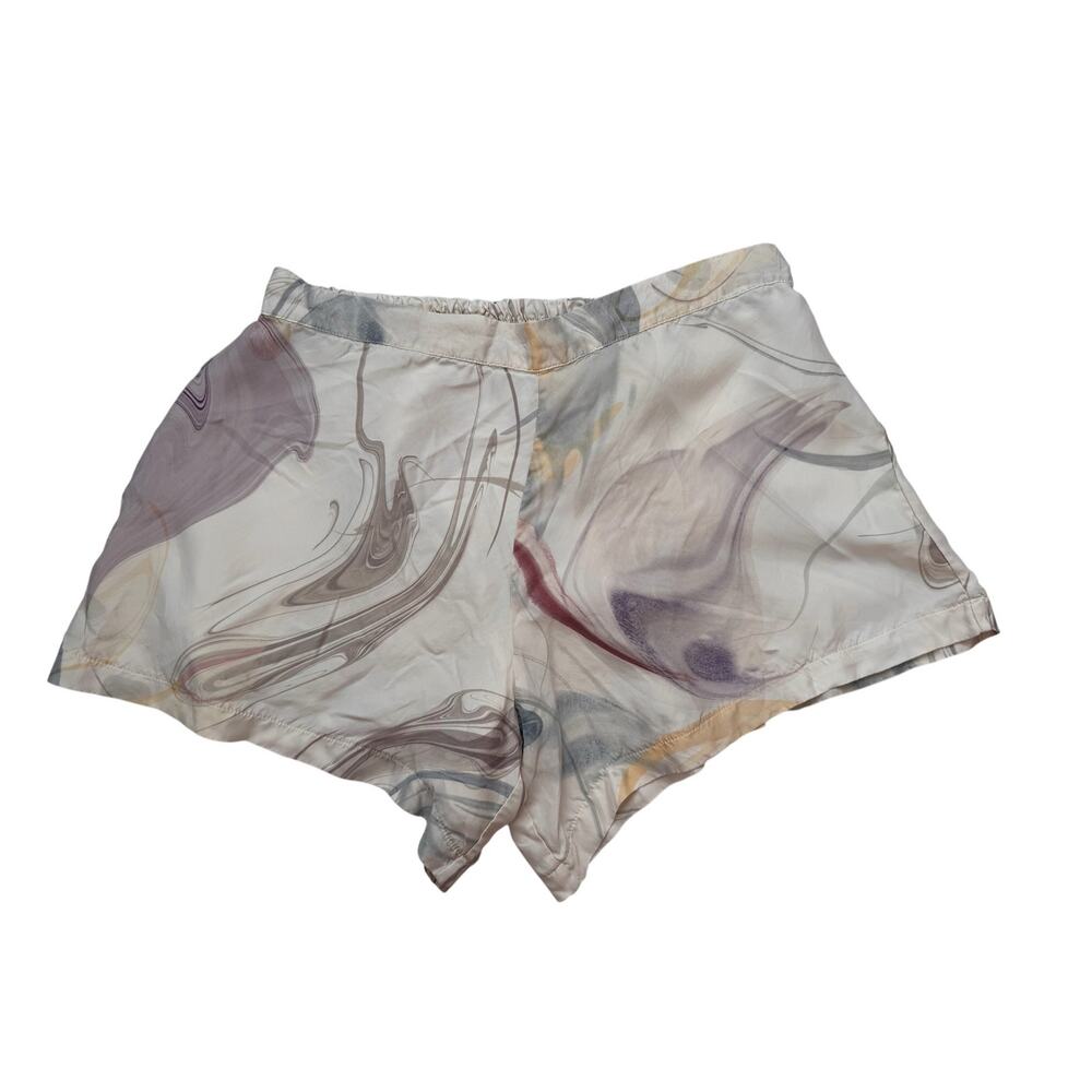 ATHLETA Calm Cool Sleep Short in Marble Chantilly Cream Size Large Womens